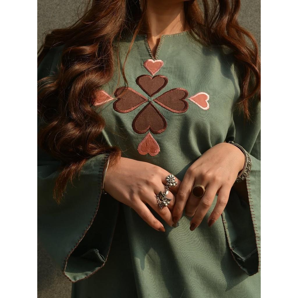 Indyjski Pakistański Styl Salwar Kameez Damski Ubranie na Imprezę Bawełniany Kurti Zestaw Palazzo
