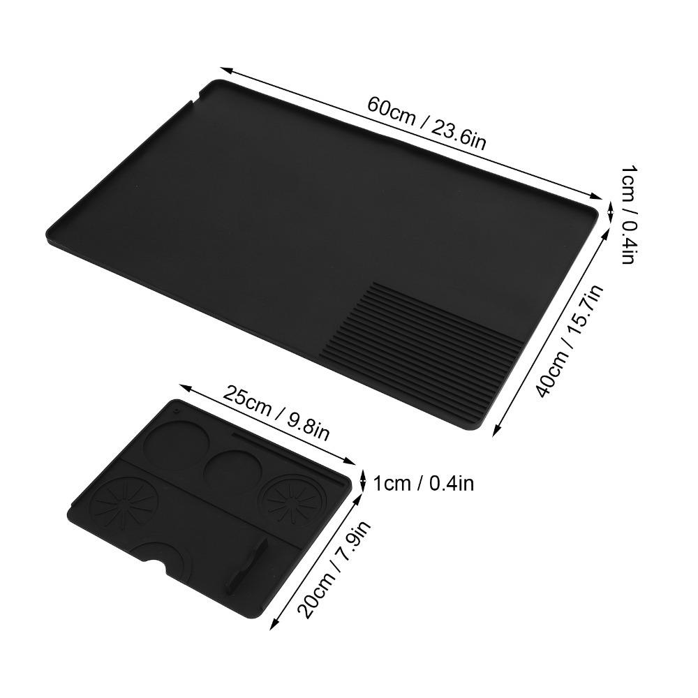 2pcs set Non-Slip Coffee Bar Mat Heat Resistance Coffee Maker Mat  Home Kitchen