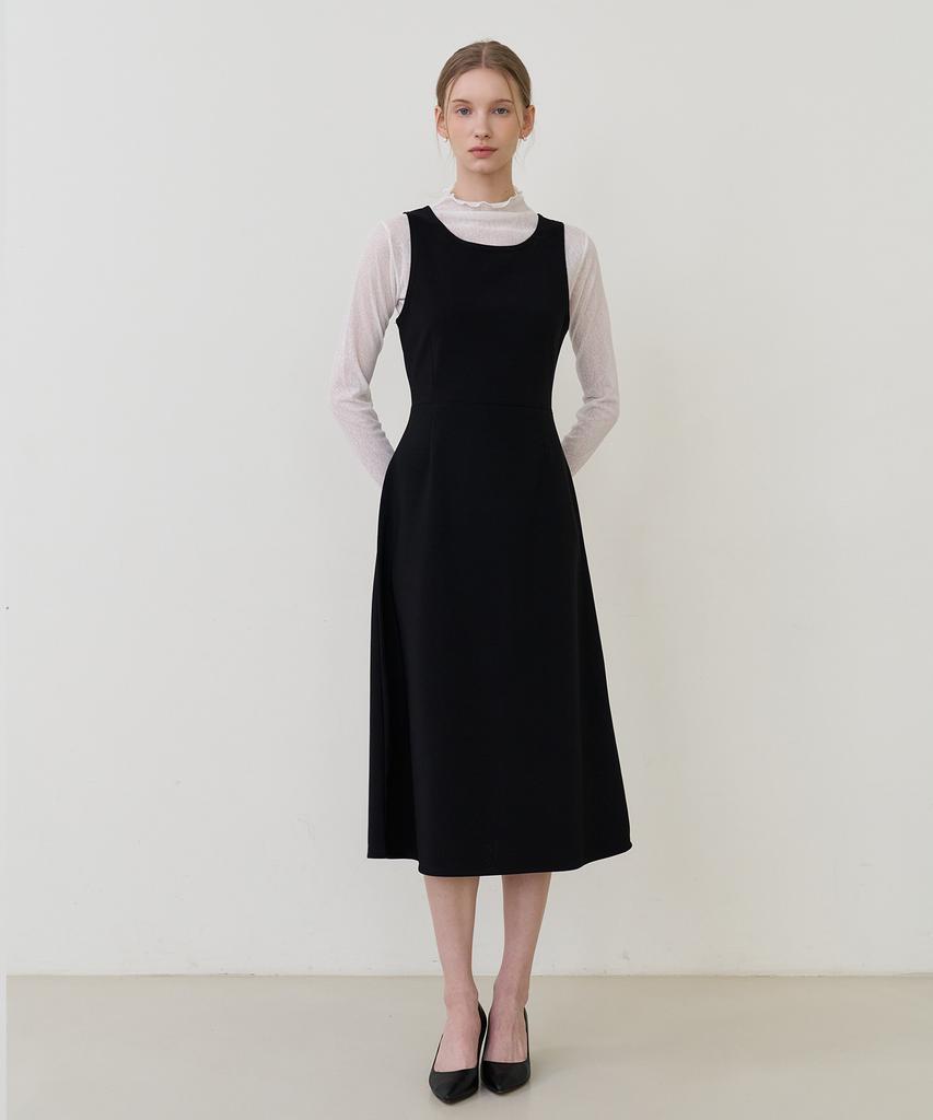 BIBYSEOB Mock Neck See-Through Turtleneck Ivory [T61]