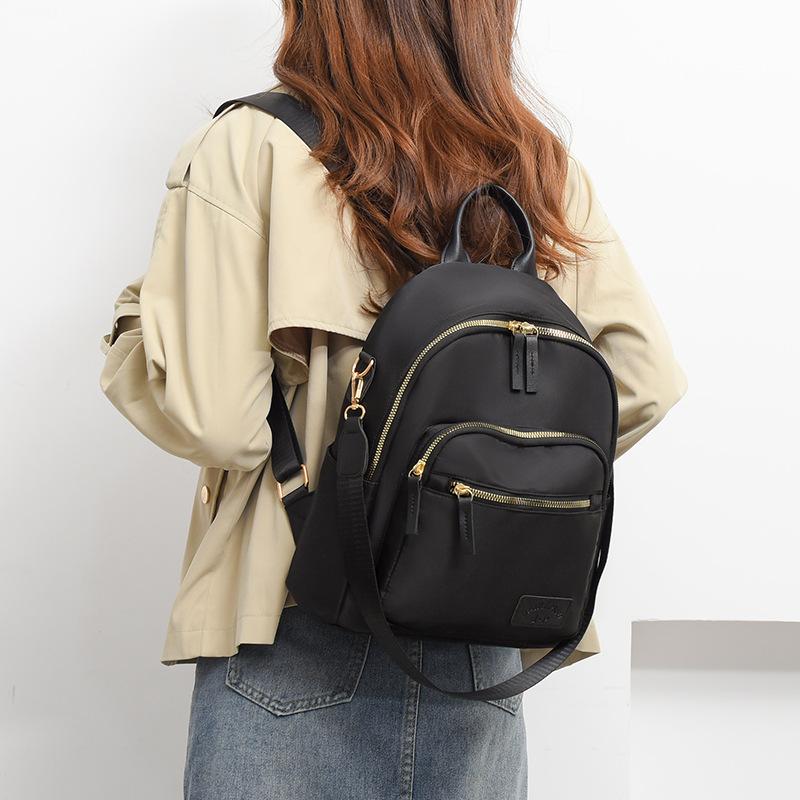 Weiblicher Reiserucksack mit großer Kapazität, einfarbig, Schultasche