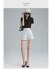 Women's Slim High-Waist Wide-Leg White A-Line Shorts - Summer 2023 Casual Fashion