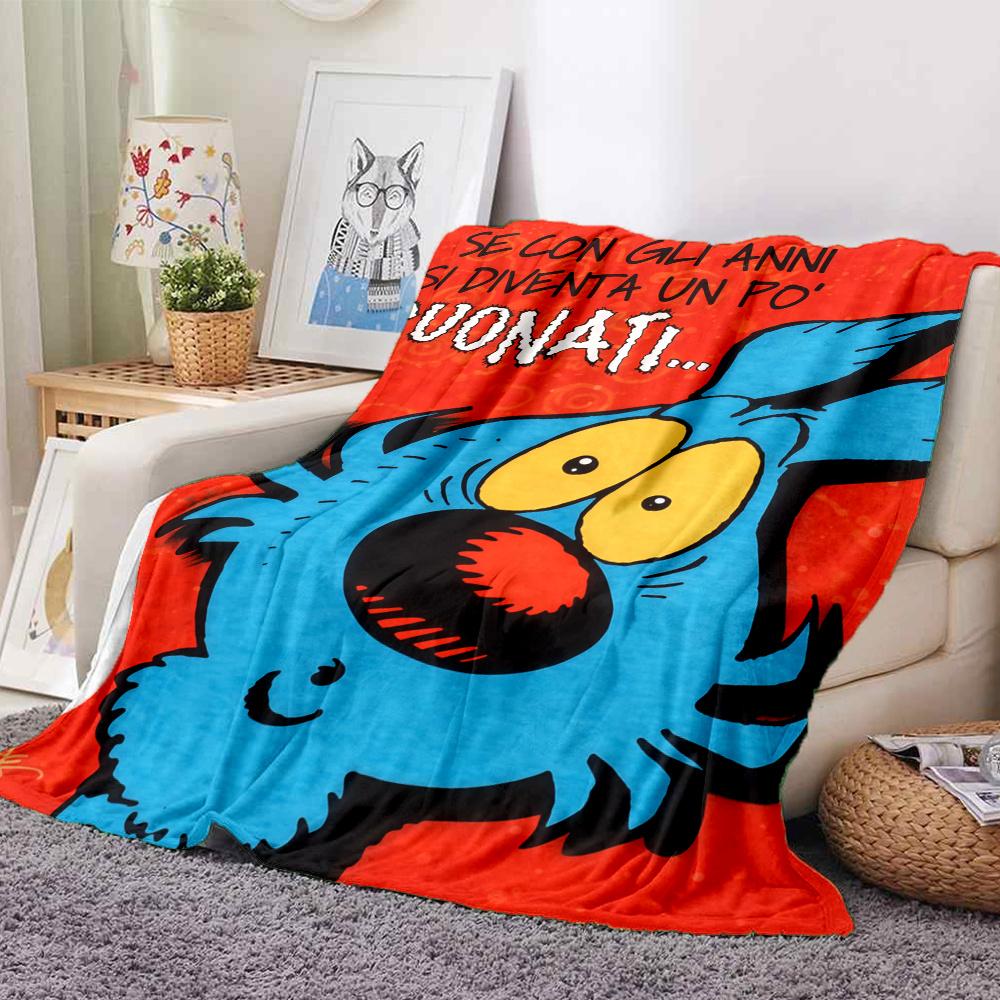 Lupo Alberto Blanket, High quality Comfortable for All Seasons, Home Decor, Warmth and Comfort