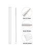 1 Set Drinking Straws with Cleaning Brushes Food Grade BPA Free Heat-Resistant Reusable Water Cup Clear Straws Kit
