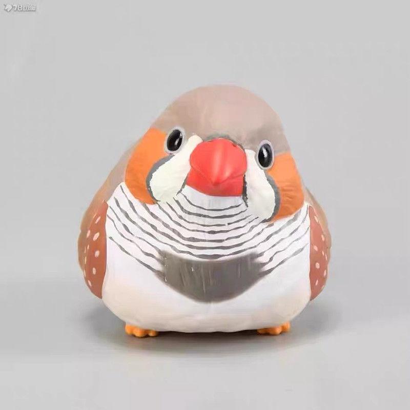 Genuine Gacha Scale Model Dear Little Bird Friends in Your Palm Budgerigars Peony Crows Kingfishers Action Figure Toys