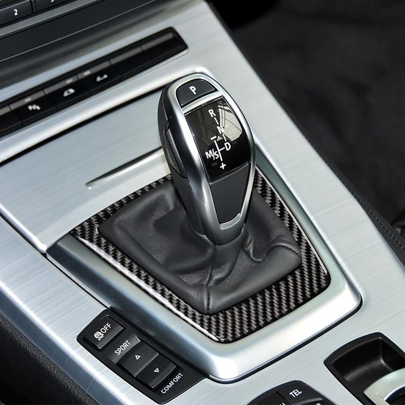 Carbon Fiber Car Accessories Interior Gear Shift Dashboard Window Lifting Switch Cover Stickers Trim For BMW Z4 E89 2009-2015