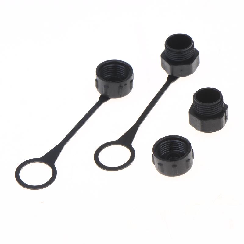 5/10Pcs Internal Thread/External Thread Connector Cover With Rope M12 Dust Cover For Aviation Plug Special Male And Female Cap