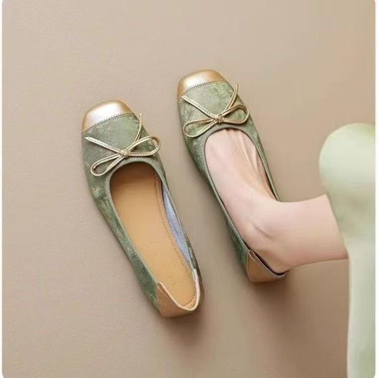 

One-pedal women s shoes versatile Mary Jane shoes flat-soled ballet single shoes women s autumn new soft-soled shoes 40