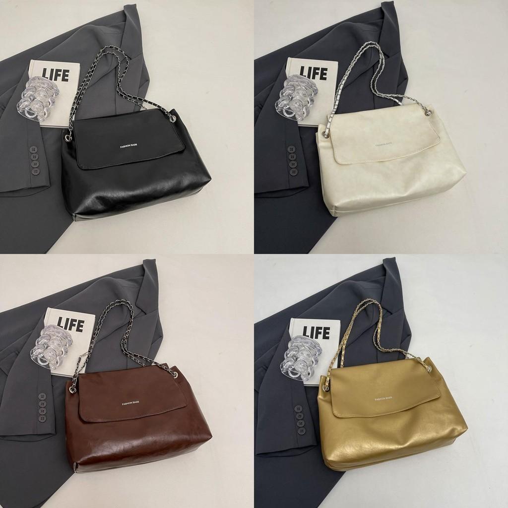 Chic Retro Large Capacity Tote Bag For Women 2024 Fashionable Casual Stylish Daily Shoulder Bag