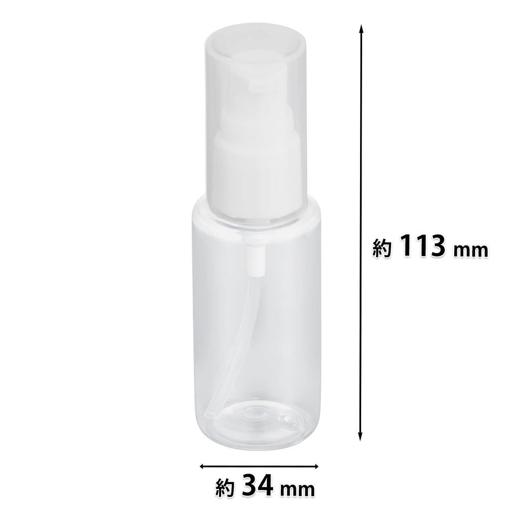 Gel Pump Bottle Transparent for YOU TIME Use with 50ml, Container, Pump, Travel, (For Gels, Lotions, Etc.)