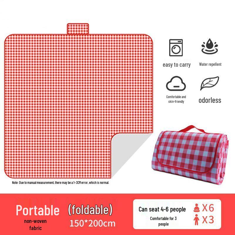Tappetino da picnic e da spiaggia in tessuto non tessuto spesso e impermeabile, anti-umidità per il campeggio