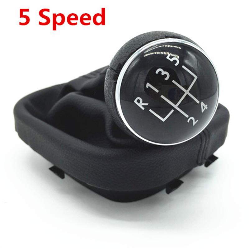 Gear Shift Knob Shifter Lever Stick Gaiter Boot Cover PU Interior Car Accessories For VW Volkswagen Caddy 2 MK2 Touran 2004-2015