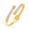 Titanium Steel Non-fading Open Spring Bracelet Fashionable Light Luxury Gypsy Star Diamond Bracelet Spot Supply
