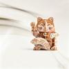 Wooden Lucky Cat 3d Puzzle Model For New Year Decor And Gift For Kids And Adults