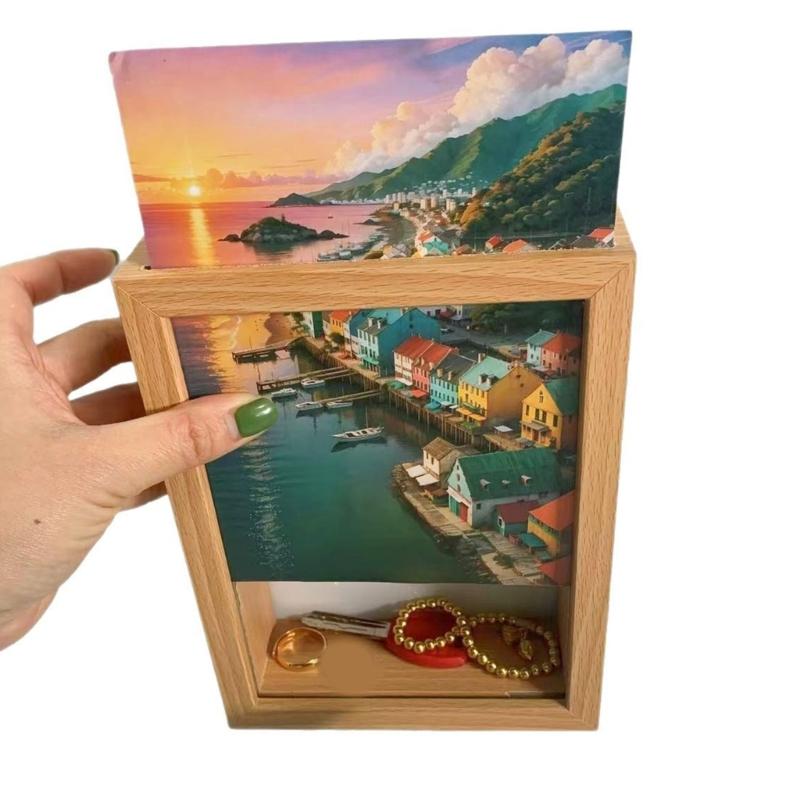 Discreets Money Saving Box Picture Frame Piggy Banks Coin Holder for Kids and Adults Encouraging Fun Saving Habits
