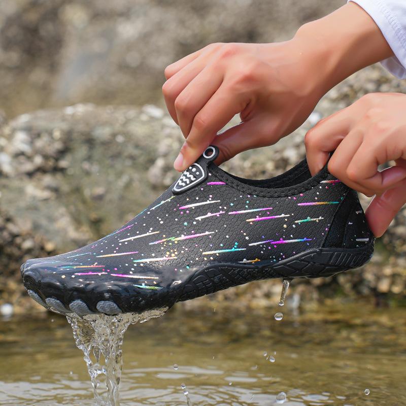 

Летняя женская обувь для плавания на открытом воздухе, обувь для пляжа, пара, обувь для ручья, обувь с пятью пальцами для дайвинга, обувь для снорклинга, мягкая обувь, обувь для ходьбы по воде 38 чёрный