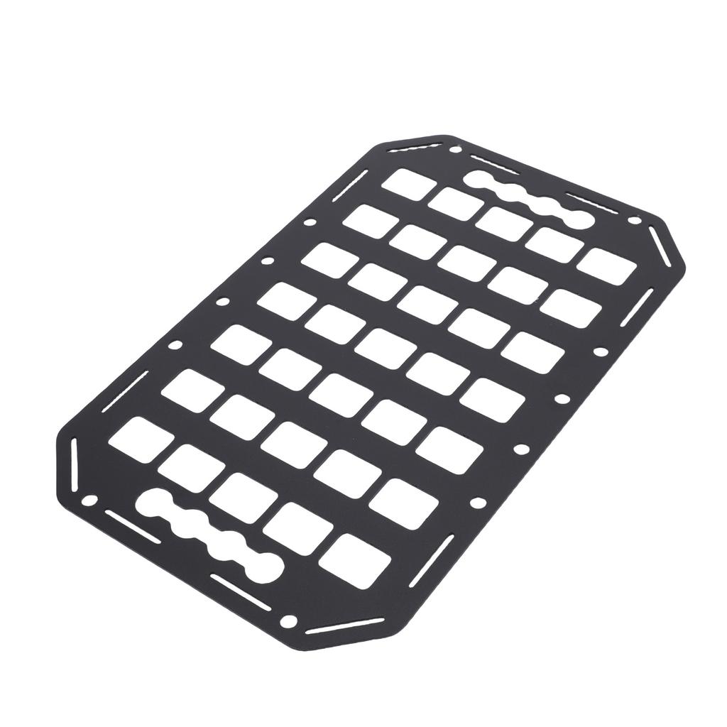 Truck Bed Molle Panel Rack 15x9.25x0.08in Aluminum Use with L Track Tool Cargo Storage Molle Panel for Cars SUVs Pickup