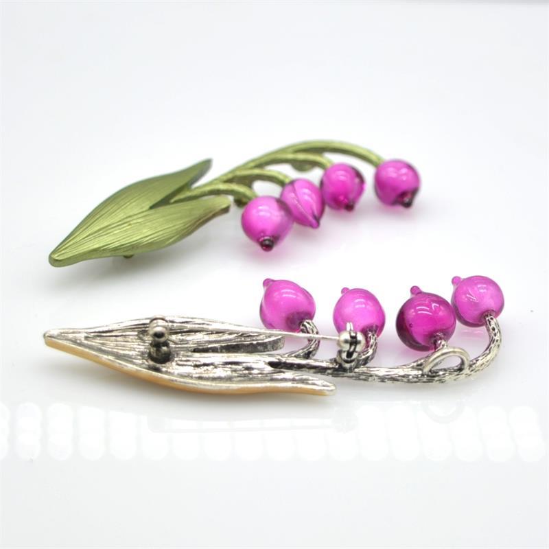 Retro European & American Court-Style Glass Brooch - Mori Style Cardigan Accessory