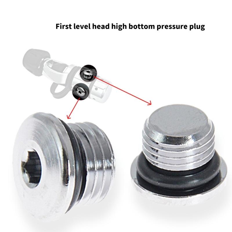 Scubas Diving Port Plug Regulator 1st Stage Low High Pressure Plugs Diving Regulator Screw Scubas Port Plug