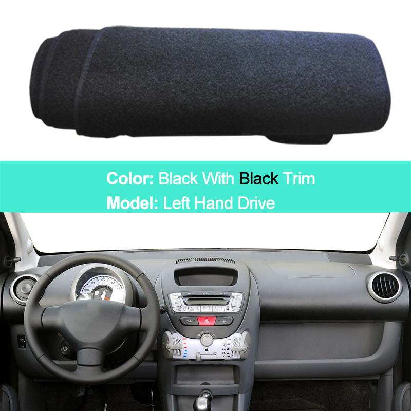 Car Inner Dashboard Cover Dash Mat Carpet Cape Cushion For Peugeot 107 Citroen C1 Toyota Aygo 2005 - 2014 LHD RHD Car Styling
