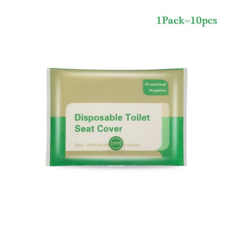 10~50PCS Disposable  Toilet Seat Cover Type Soluble Water Anti-bacterium Disposable For Travelling Commuting Or Camping