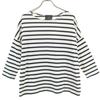 Le Minor Made In France Border Pattern 7 Minutes Sleeve T-shirt 2 Ron T Women Used
