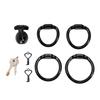 New Male Negative Electrode Chastity Cage Small Pot Lid  with 4 Size Rings Chastity Device Sissy Cb Lock Penis Bondage Sex Toys