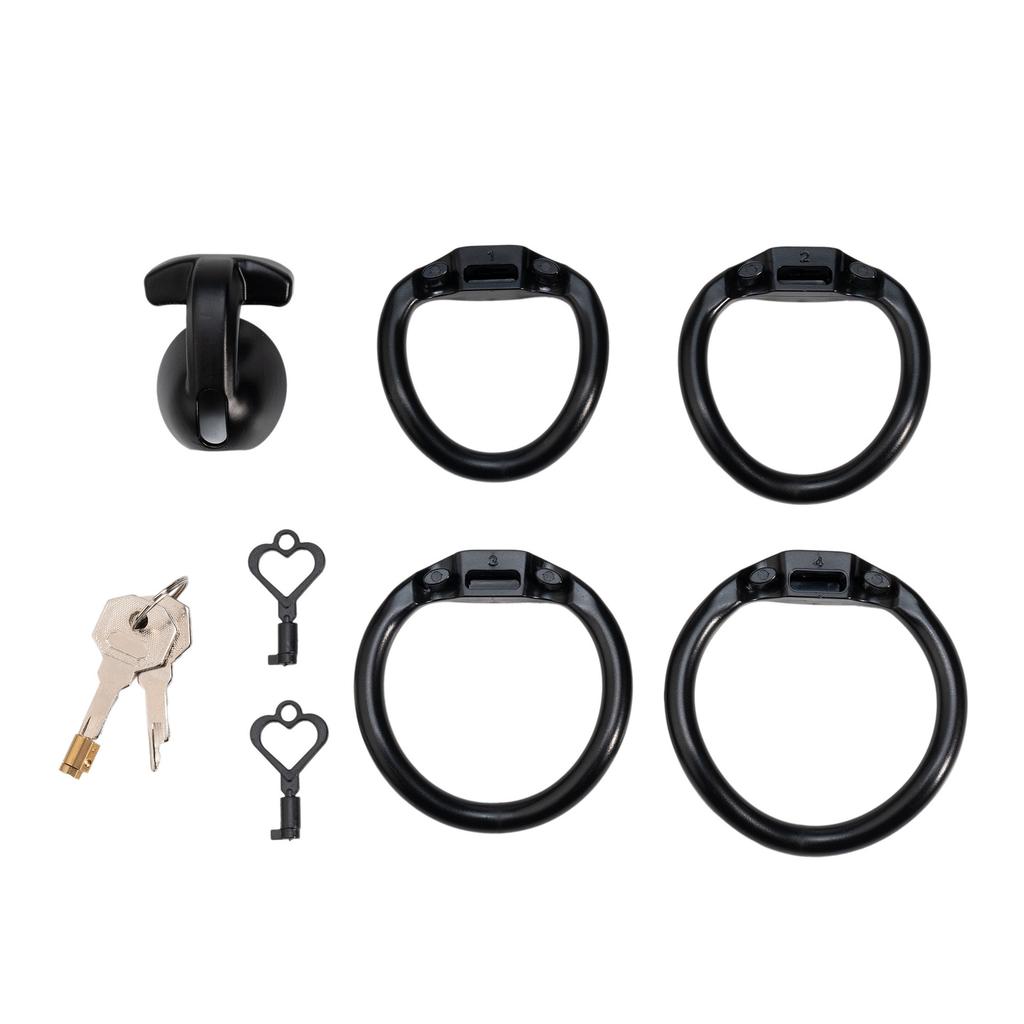 New Male Negative Electrode Chastity Cage Small Pot Lid with 4 Size Rings Chastity Device Sissy Cb Lock Penis Bondage Sex Toys