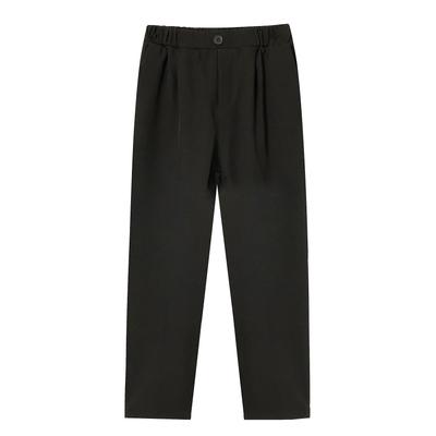 LOLANTA Boys' Formal Pants, Long Pants, Kids' School Pants, Solid Color, Perfect for Entrance Ceremonies, Graduations, Weddings, Recitals, Black, Size