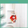 Weihnachtsbaumschmuck Holz Weihnachtsmann und Schneemann Ornamente für Feiertagsfeier