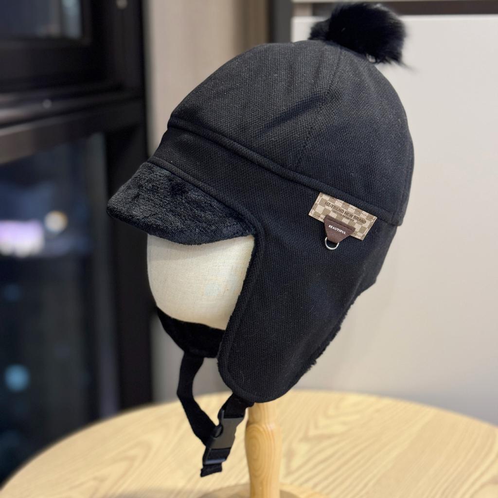 Ear Protection Hat for Women In Autumn and Winter Thickened Lei Feng Hat Cycling Cold Proof Hat Warm and Windproof Hat To Cover Ear Moisture