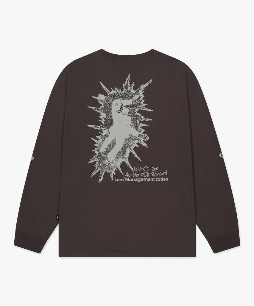 LMC Electric Man Long Slv Tee Brown