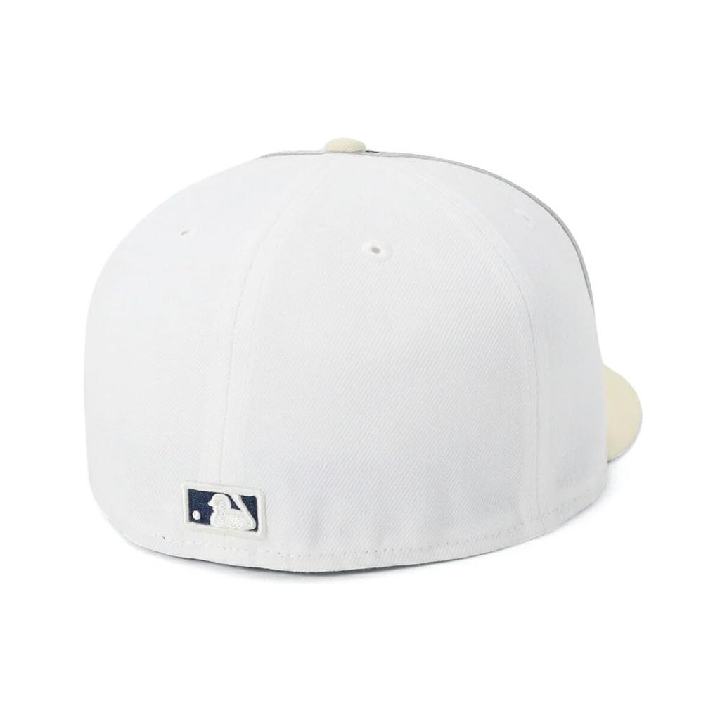 New Era 59FIFTY MLB NY White Size 7 SOUTACHE WHI NER36C6811 Two-Tone Cap, 3/8, 5950, NEYYAN, CHR, 14388850,