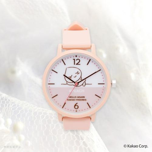 Fieldwork Women's Kakao Friends Analog Silicone Strap Watch, Peach Pink (KKO001-3)