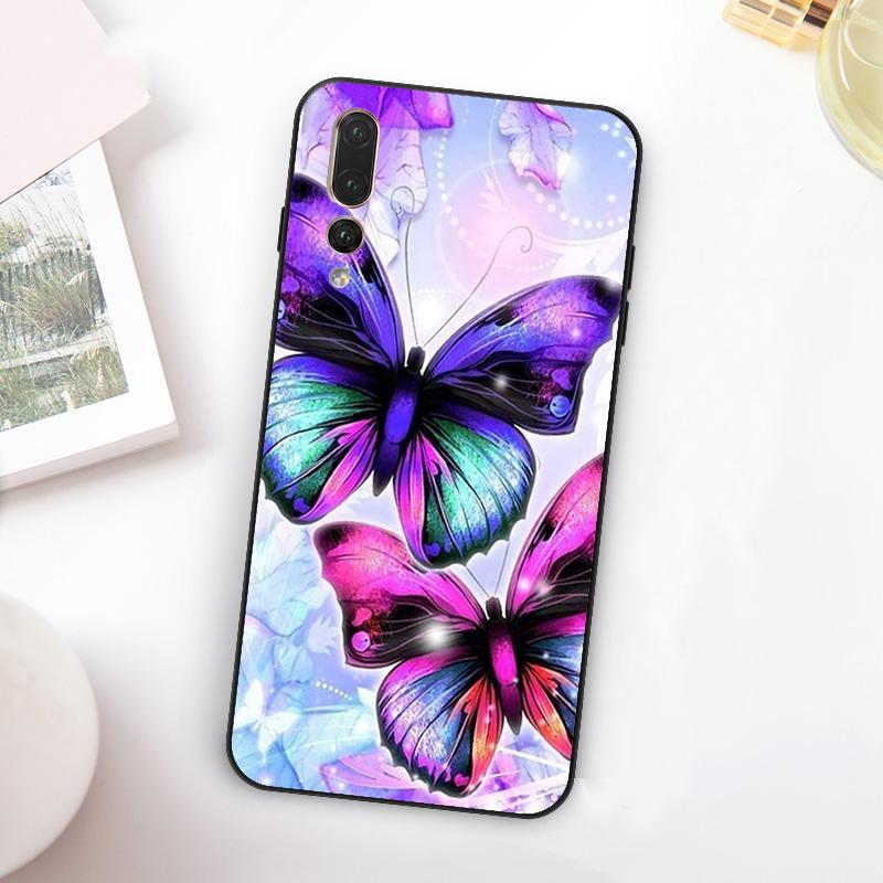 

Black Beautiful Butterfly For Huawei Nova 11 10 9 SE Y70 Y60 Y90 Y61 Y91 Y73 Y72 12i 11i 8i P30 P40 Lite P60 Pro Case Huawei P30 Pro
