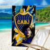 Boca Football Club Bedrucktes Strandtuch, Superweiche Mikrofaser, Perfektes Geschenk Geburtstag, für Pool, Strand, Reisen, für Familie und Freunde