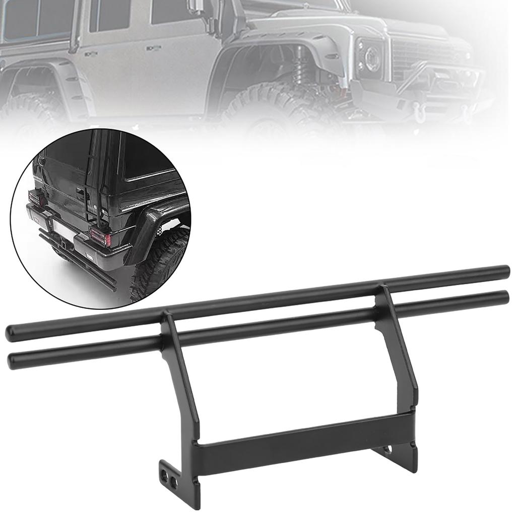 Metal RC Rear Bumper Replacement Accessories Parts Fit for Traxxas TRX 4 G500 TRX 6 G63Black