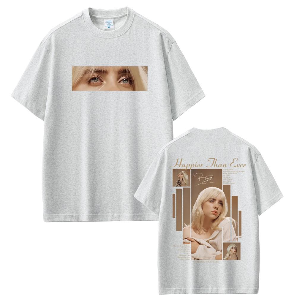 Happy More Than Ever 2025 Summer Mens Womens Fashion Pop Music Short Sleeve Tshirt Hip Hop Extra Large Tshirt Street Wear