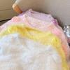 Women's Sweet Pink 3D Flower Sweater, Gentle Spring/Autumn Knit Base Layer