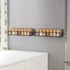Magnetic Fridge Shelf  Kitchen Seasoning Organizer Black Shelf Storage Rack for Refrigerator Washing Machine Side Organizer