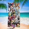New Anime Character Printed Microfiber Beach Towel Quick Dry Water Absorbent Bath Towel