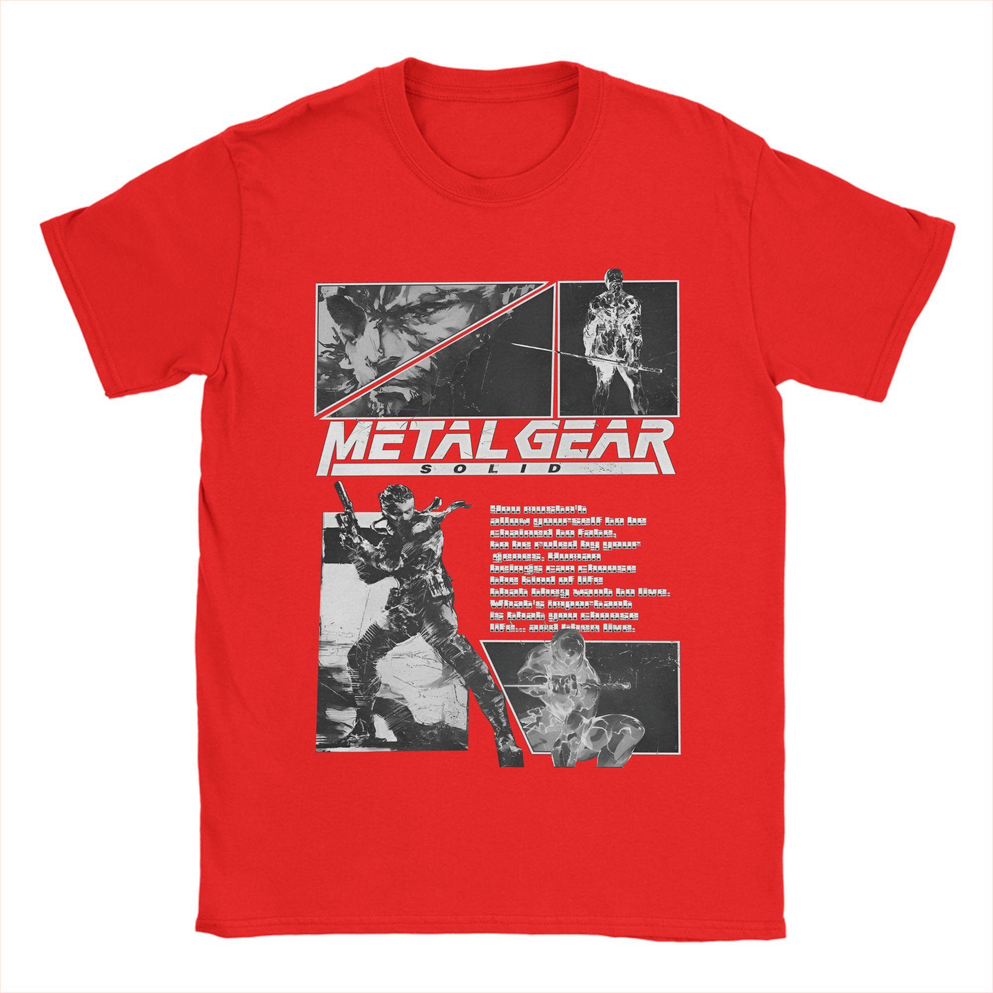 

Игровой Постер Metal Gear Solid 100% Хлопковая Футболка Для Мужчин Летняя Винтажные Футболки С Круглым Вырезом Хип-Хоп Футболки Большого Размера Свободные Топы S