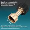 M22-14Mm X 3/4 Inch Garden Hose Adaptor Brass High Pressure Pressure Washer Connector Quick Connect Garden Hose Connector