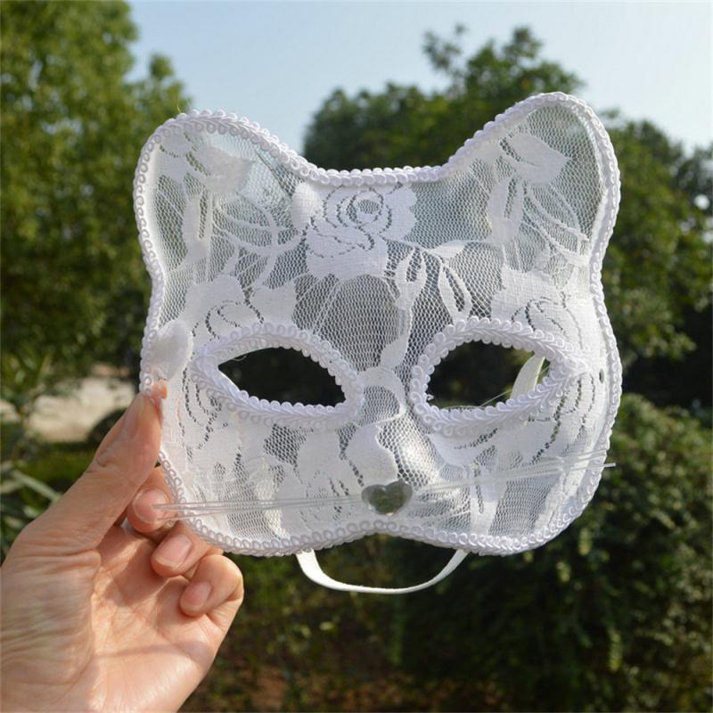 Half Face Mask Universal Design 16*15cm Household Products Halloween Decoration Props Comfortable White Party Party Supplies
