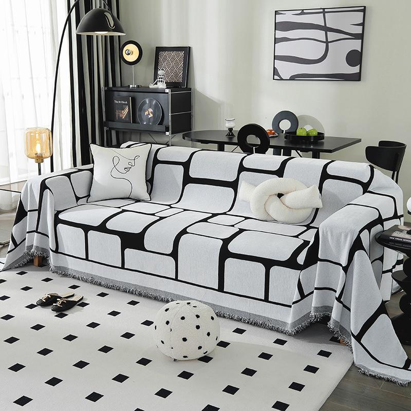 

Полотенце для дивана из шенилла Four Seasons Универсальное нескользящее двустороннее Доступное покрывало для дивана Ткань для дивана с защитой от царапин от кошек Чехол для дивана Матрасы для дивана 180*230cm