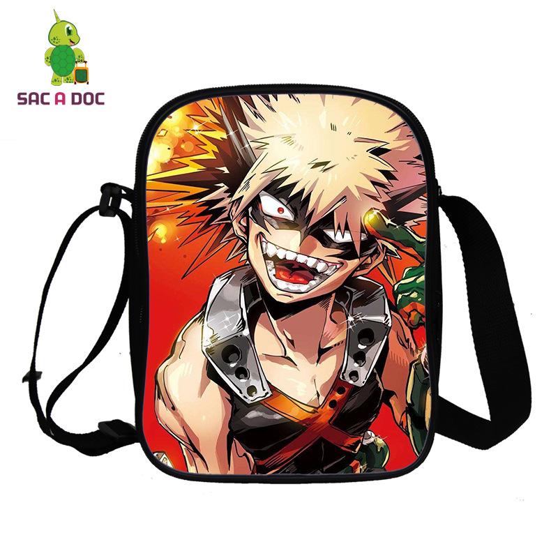 Anime My Hero Academia My Hero Academia Peripheral Printed Messenger Bag Full Color Personality Shoulder Bag
