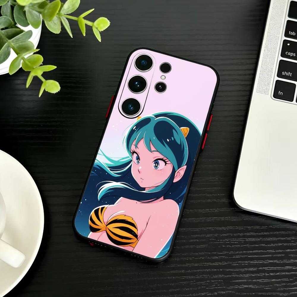 LUM Anime U-Urusei Y-Yatsura Phone Case For Samsung S26,S25,S24,S23,S22,S30,S21,Ultra,Plus,FE 5G Black Soft Cover