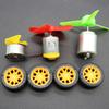 141Pcs DC Motor Kit Electric Mini Motor with Plastic Gears Motor Mounting Bracket Shaft Propeller for DIY Science Projects