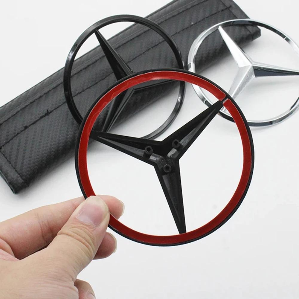 BQAZ9 Car Back Hood Emblem For Mercedes Benz W204 Class C 08-14 W205 Class C 15-21 Rear Trunk Logo Modification A204 A205 Accessorie