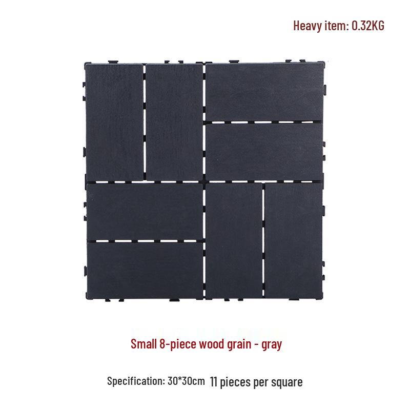 Suelo de Plástico Compuesto para Exteriores de Encastre 30x30 para Jardín/Balcón