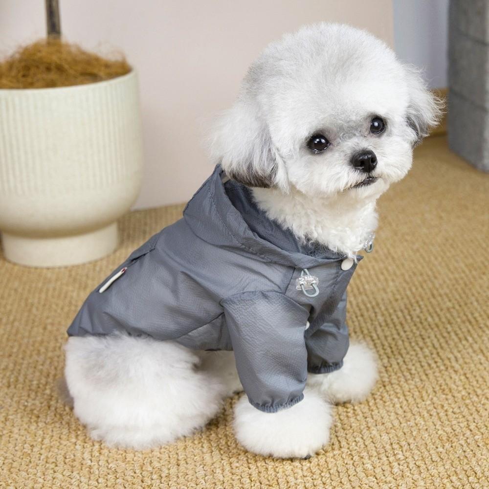 

Fast Drying Pet Sun Protection Clothing Adjustable Breathable Dog Cooling Coat Lightweight Dog Casual Outerwear Spring Summer XS серый